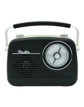 Φορητό επαναφορτιζόμενο ραδιόφωνο retro CMiK MK-2181BT Μαύρο