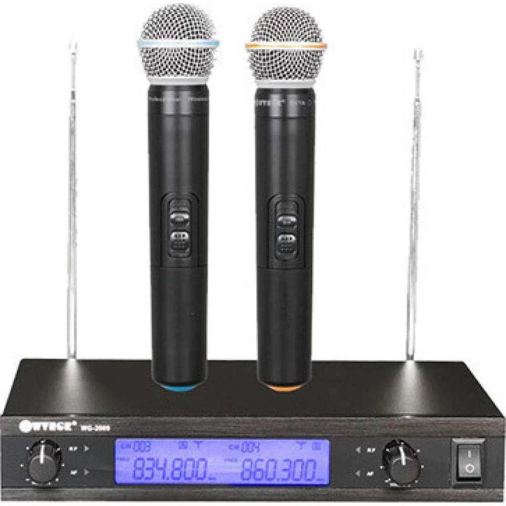  Ασύρματο Σύστημα Karaoke  με 2 Μικροφώνα χειρός UHF WG-2009