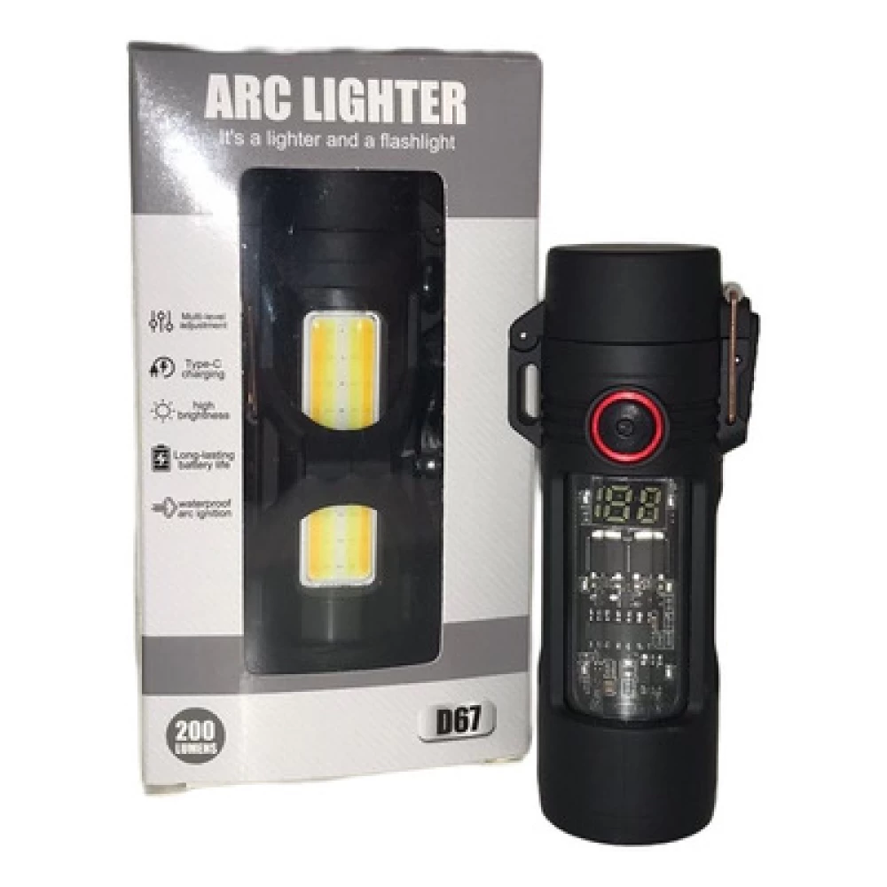 Αναπτήρας πλάσμα και φακός  led  ARC LIGHTER D67