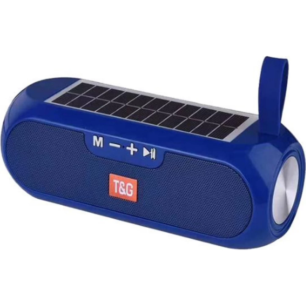 Ηχείο Bluetooth/USB επαναφορτιζόμενο & ηλιακό με Ραδιόφωνο Μπλε T&G 